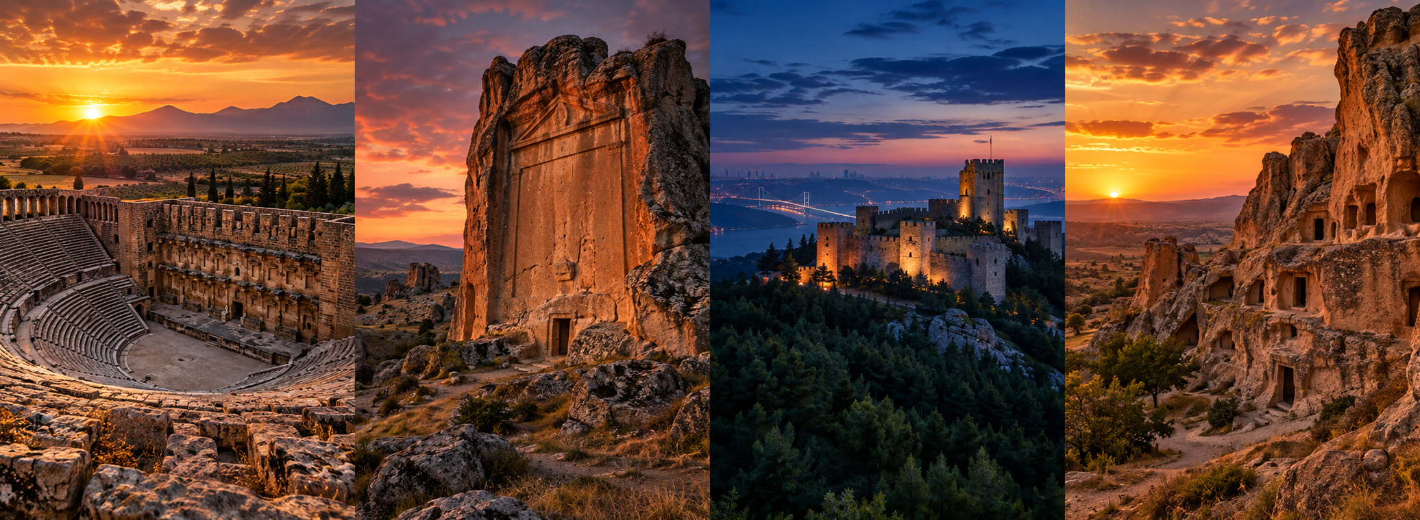 Aspendos için temsili rota görseli